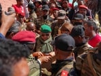 Col. Michael Randrianirina is due to be sworn in as Madagascar's leader at a ceremony at the High Constitutional Court on Friday. Col. Michael Randrianirina is due to be sworn in as Madagascar's leader at a ceremony at the High Constitutional Court on Friday.