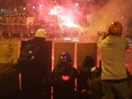 The protests began a month ago calling for better pensions and wages for young people. The protests began a month ago calling for better pensions and wages for young people.
