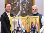 Prime Minister Narendra Modi with US Ambassador-designate to India Sergio Gor during a meeting, in New Delhi.