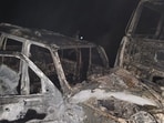This is the second major fire-related road tragedy in the Jodhpur region within a week. This is the second major fire-related road tragedy in the Jodhpur region within a week.