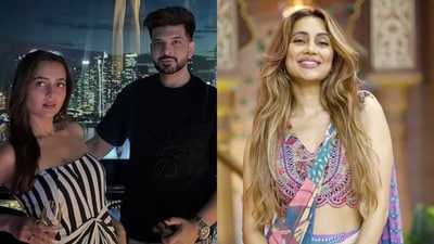 Tejasswi Prakash takes a dig at Karan Kundrra's ex girlfriend Anusha Dandekar. Tejasswi Prakash takes a dig at Karan Kundrra's ex girlfriend Anusha Dandekar.