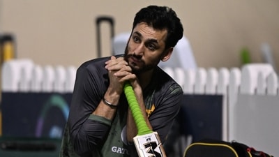 Pakistan's captain Salman Agha attends a practice session at the International Cricket Council (ICC) Academy in Dubai (AFP) Pakistan's captain Salman Agha attends a practice session at the International Cricket Council (ICC) Academy in Dubai (AFP)