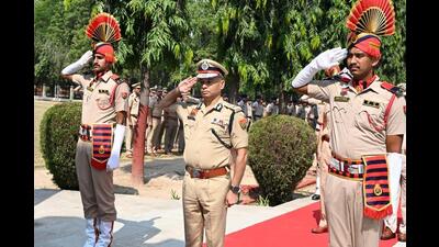 Haryana director general of police (DGP) OP Singh during an event in Karnal on Thursday. (HT Photo) Haryana director general of police (DGP) OP Singh during an event in Karnal on Thursday. (HT Photo)