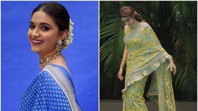 <p>కీర్తి సురేష్ శారీ లుక్స్ - కీర్తి సురేష్ తన సింప్లిసిటీకి, మంచి నటనకు పేరుగాంచింది. అలాగే ఆమె ఫ్యాషన్ సెన్స్ అభిమానులకు చాలా ఇష్టం. కీర్తి తరచూ చీరల్లో కనిపిస్తూ ఉంటుంది. ఇప్పటి వరకూ ఆమె కట్టుకున్న చీరల్లో ఏవి బాగున్నాయో చూసి మీరూ ఫాలో అయిపోండి.</p> (Instagram) <p>కీర్తి సురేష్ శారీ లుక్స్ - కీర్తి సురేష్ తన సింప్లిసిటీకి, మంచి నటనకు పేరుగాంచింది. అలాగే ఆమె ఫ్యాషన్ సెన్స్ అభిమానులకు చాలా ఇష్టం. కీర్తి తరచూ చీరల్లో కనిపిస్తూ ఉంటుంది. ఇప్పటి వరకూ ఆమె కట్టుకున్న చీరల్లో ఏవి బాగున్నాయో చూసి మీరూ ఫాలో అయిపోండి.</p> (Instagram)