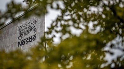 Nestle CEO Philipp Navratil said Nestle was increasing its savings target to 3 billion Swiss francs by the end of 2027. That needs layoffs. (AFP) Nestle CEO Philipp Navratil said Nestle was increasing its savings target to 3 billion Swiss francs by the end of 2027. That needs layoffs. (AFP)