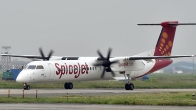 Spicejet's enhanced schedule caters to the surge in festive travel demand, ensuring greater convenience and flexibility for passengers returning home for the celebrations. (Sonu Mehta/ Hindustan Times) Spicejet's enhanced schedule caters to the surge in festive travel demand, ensuring greater convenience and flexibility for passengers returning home for the celebrations. (Sonu Mehta/ Hindustan Times)
