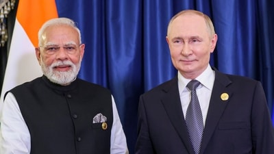 Prime Minister Narendra Modi with Russian President Vladimir Putin. (PTI) Prime Minister Narendra Modi with Russian President Vladimir Putin. (PTI)