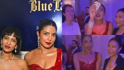 Priyanka Chopra attended a Diwali party in London. Priyanka Chopra attended a Diwali party in London.