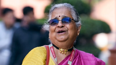 Sudha Murthy on caste survey in Karnataka. (ANI file) Sudha Murthy on caste survey in Karnataka. (ANI file)