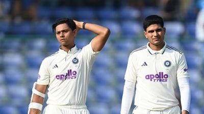 Shubman Gill (R) of India along with Yashasvi Jaiswal (Sanchit Khanna/Hindustan Times) Shubman Gill (R) of India along with Yashasvi Jaiswal (Sanchit Khanna/Hindustan Times)