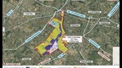 The IT City project spans 2,660 acres and is planned across 10 sectors with direct connectivity to Sultanpur Road and Kisan Path. (Sourced)
