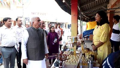 To be sure, the 2025 edition of the international trade show was inaugurated last month by Prime Minister Narendra Modi. Building on its momentum, the state is now organising district-level “Swadeshi Melas” to give smaller businesses direct access to local consumers. (HT Photos) To be sure, the 2025 edition of the international trade show was inaugurated last month by Prime Minister Narendra Modi. Building on its momentum, the state is now organising district-level “Swadeshi Melas” to give smaller businesses direct access to local consumers. (HT Photos)