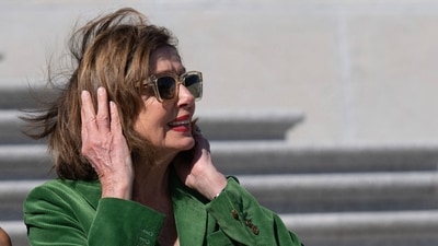 Nancy Pelosi rebukes reporter for asking her about January 6 Capitol riots (Photo by Roberto Schmidt / AFP) (AFP) Nancy Pelosi rebukes reporter for asking her about January 6 Capitol riots (Photo by Roberto Schmidt / AFP) (AFP)