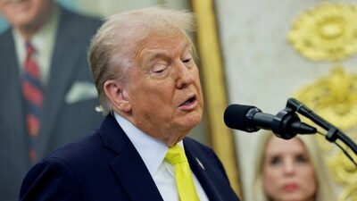 Donald Trump made the mistaken reference while explaining the importance of his tariffs for America's national security. (Reuters)