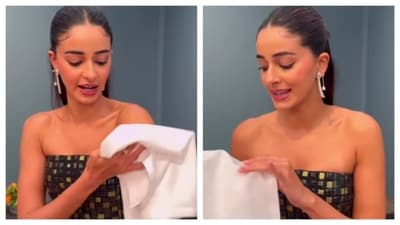 Ananya Panday gave a test, proving her tan is natural. (Picture credit: Instagram/@dietsabya) Ananya Panday gave a test, proving her tan is natural. (Picture credit: Instagram/@dietsabya)