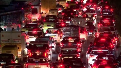 The woman shared that it took her four hours to get home the previous day. (ANI ) The woman shared that it took her four hours to get home the previous day. (ANI )
