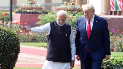 US President Donald Trump and Prime Minister Narendra Modi (Mohd Zakir/HT FILE PHOTO) US President Donald Trump and Prime Minister Narendra Modi (Mohd Zakir/HT FILE PHOTO)