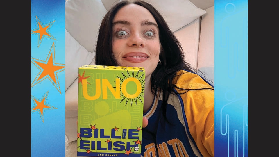 Billie Eilish’s new add-on deck makes Uno even more ruthless. Family nights are about to get unhinged. (INSTAGRAM/@BILLIEEILISH)