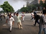 The clashes broke out between protesters who ousted former Prime Minister Sheikh Hasina in July last year and the police. The clashes broke out between protesters who ousted former Prime Minister Sheikh Hasina in July last year and the police.