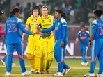 Indian players shake hands after their loss to Australia in the World Cup. Indian players shake hands after their loss to Australia in the World Cup.
