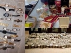 Luxury watches, gold jewellery and cash recovered from DIG Harcharan Singh Bhullar's possession. Luxury watches, gold jewellery and cash recovered from DIG Harcharan Singh Bhullar's possession.