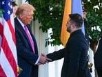 Trump met with Ukrainian President Volodymyr Zelensky at the White House. 