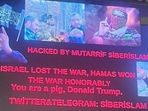 Visuals of the messages displayed have gone viral on social media. Visuals of the messages displayed have gone viral on social media.