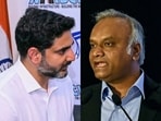 Andhra Pradesh IT minister Nara Lokesh and Karnataka IT minister Priyank Kharge.