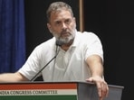 Congress leader Rahul Gandhi met the family of Hari Om Valmiki on Friday. Congress leader Rahul Gandhi met the family of Hari Om Valmiki on Friday.