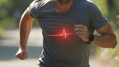 Karthik Srinivasan's routine included running 5 km regularly, almost daily (290-300 days a year), yet he experienced heart issues that required angioplasty. Find out how he is taking care of himself now. (Representative picture: Freepik) Karthik Srinivasan's routine included running 5 km regularly, almost daily (290-300 days a year), yet he experienced heart issues that required angioplasty. Find out how he is taking care of himself now. (Representative picture: Freepik)