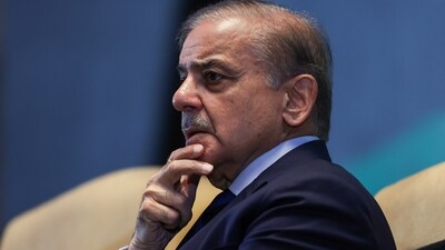 Pakistan's Prime Minister Shehbaz Sharif looks on during a business and investment conference in Kuala Lumpur. (AP file) Pakistan's Prime Minister Shehbaz Sharif looks on during a business and investment conference in Kuala Lumpur. (AP file)