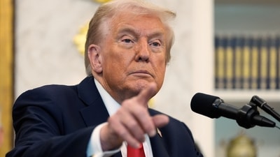 Donald Trump described the six persons killed in US military strike on a drug boat in the Caribbean as “narcoterrorists”. (AP) Donald Trump described the six persons killed in US military strike on a drug boat in the Caribbean as “narcoterrorists”. (AP)