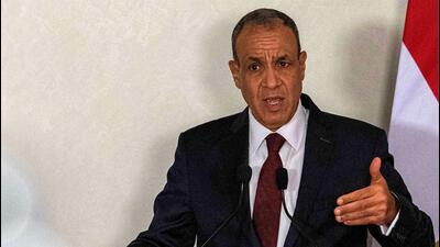 FILE- Egypt's foreign minister Badr Abdelatty said the trade volume between the two countries was $5.2 billion, but there is room to double it (AFP) FILE- Egypt's foreign minister Badr Abdelatty said the trade volume between the two countries was $5.2 billion, but there is room to double it (AFP)