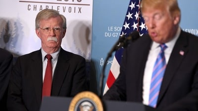 Bolton, formerly a close adviser to the US President, has now turned into a critic. (AFP) Bolton, formerly a close adviser to the US President, has now turned into a critic. (AFP)