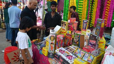 Firecrackers are already being sold openly across Delhi-NCR. (Parveen Kumar/HT Photo) Firecrackers are already being sold openly across Delhi-NCR. (Parveen Kumar/HT Photo)