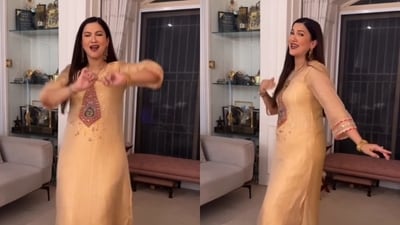 Gauahar Khan performs Bhangra to Karan Aujla's song. Gauahar Khan performs Bhangra to Karan Aujla's song.