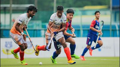 India beat Malaysia 2-1 in final pool stage match. (HT Photo) India beat Malaysia 2-1 in final pool stage match. (HT Photo)