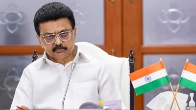 Tamil Nadu chief minister MK Stalin at the Secretariat. (PTI) Tamil Nadu chief minister MK Stalin at the Secretariat. (PTI)