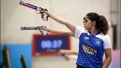 Manu Bhaker will compete in two events at the World Championships in Cairo. (AFP) Manu Bhaker will compete in two events at the World Championships in Cairo. (AFP)