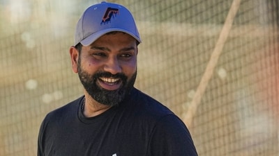 Indian cricketer Rohit Sharma during a practice session at Shivaji Park in Mumbai (PTI) Indian cricketer Rohit Sharma during a practice session at Shivaji Park in Mumbai (PTI)