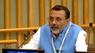 BJP MP Nishikant Dubey. (@IndiaUNNewYork) BJP MP Nishikant Dubey. (@IndiaUNNewYork)