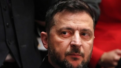 Zelensky was responding to a question on potential concessions, including NATO membership, to achieve peace with Russia. (AFP) Zelensky was responding to a question on potential concessions, including NATO membership, to achieve peace with Russia. (AFP)