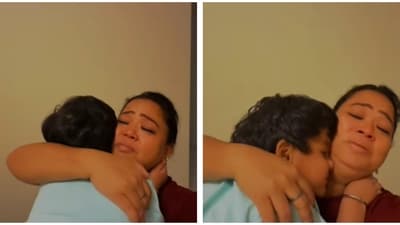 Bharti Singh shared an emotional moment with son Golla.