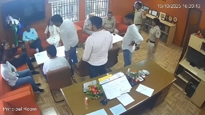 A screengrab from a video of the alleged incident. A screengrab from a video of the alleged incident.