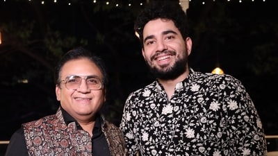 Samay Raina met Dilip Joshi at an event recently. Samay Raina met Dilip Joshi at an event recently.