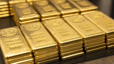 The gold's share in India's forex reserves has almost doubled over the past decade—from below 7% to nearly 15%. (Bloomberg) The gold's share in India's forex reserves has almost doubled over the past decade—from below 7% to nearly 15%. (Bloomberg)