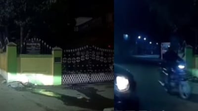 The vehicle reportedly had no number plate (Instagram@namabengaluroo) The vehicle reportedly had no number plate (Instagram@namabengaluroo)