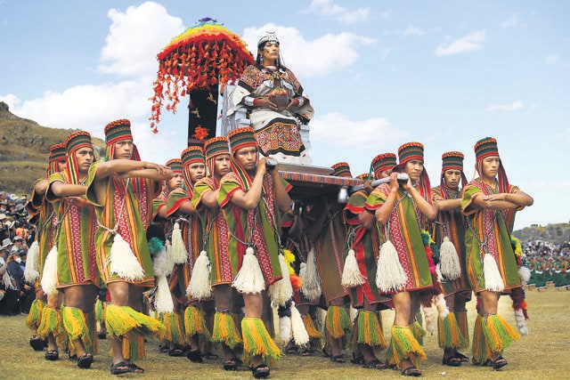 An Inti Raymi procession in Peru. (Getty Images) An Inti Raymi procession in Peru. (Getty Images)