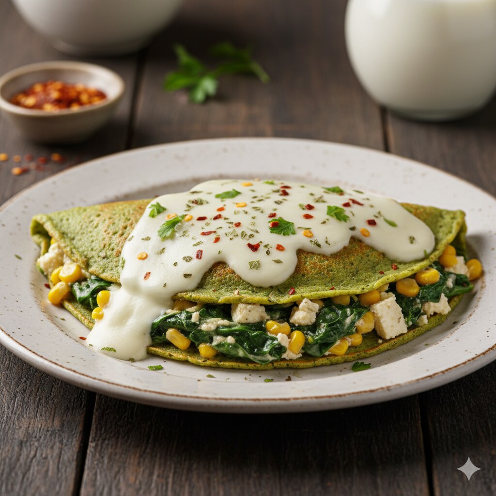 A fun twist to spinach. (Picture credit: Neha Deepak Shah)