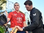 New Zealand will take on England in the first T20I on Saturday. New Zealand will take on England in the first T20I on Saturday.